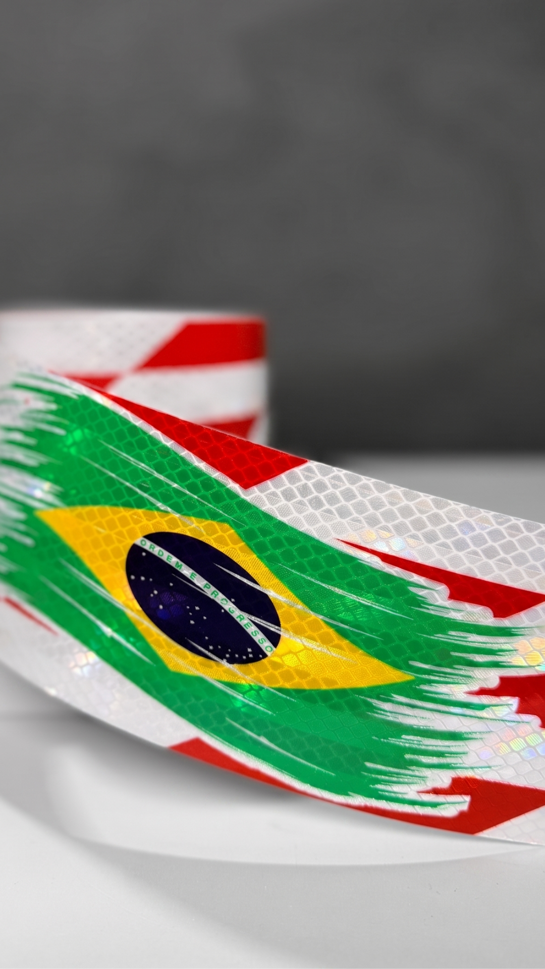 Faixa decorativa personalizada com estampa Brasil